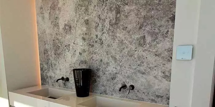 Pacific Grey Marble Bathroom Cladding
